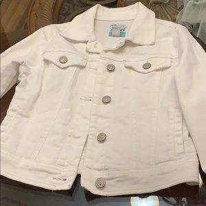 White jean jacket